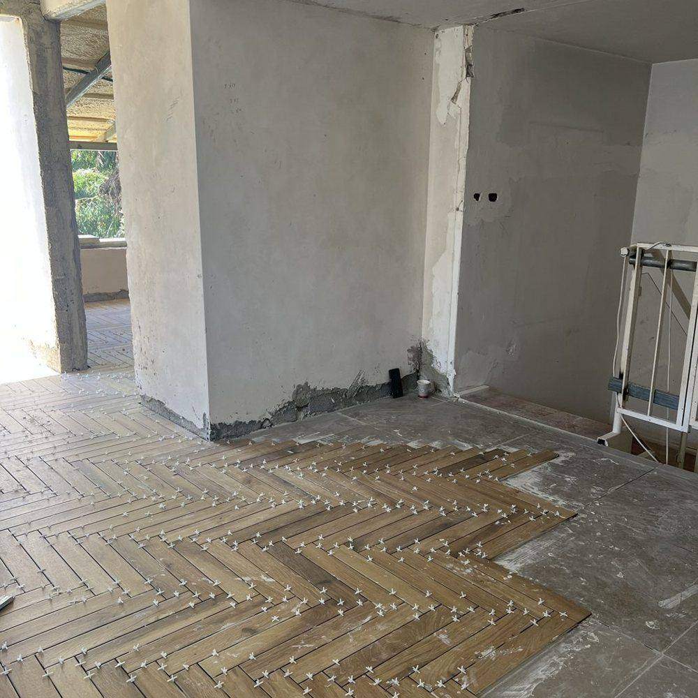 רצפת ההרינגבון בזמן ההנחה